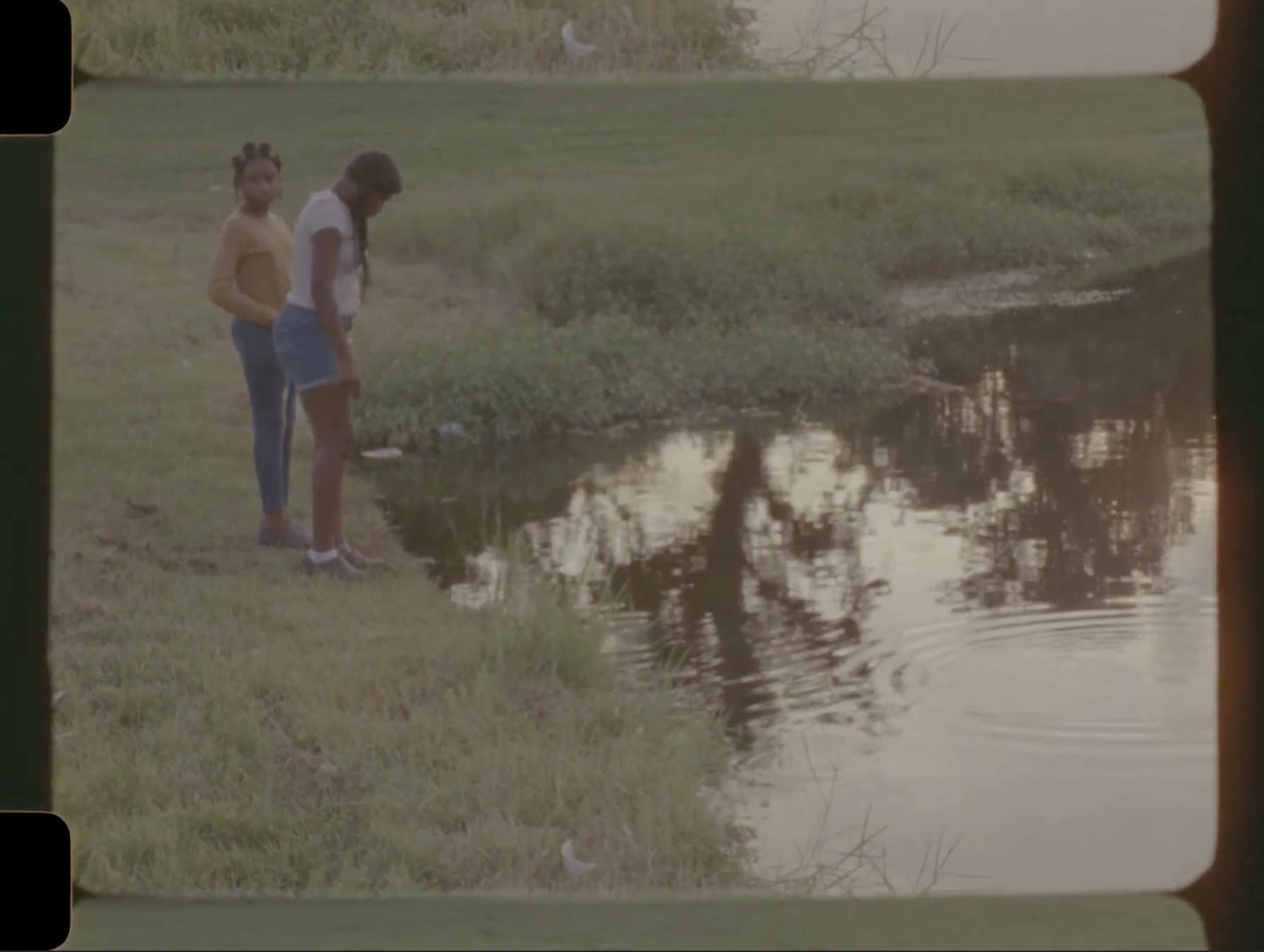 Still image from film, Staring at the Dark
