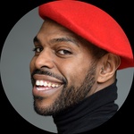 Black/Queer Masc with Fem Flair Thick Black Hair Chestnut Eyes