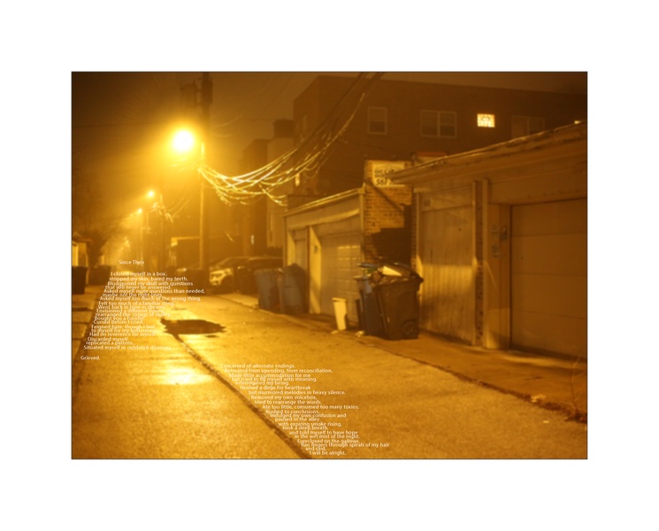  Photo of an alley with a poem overlaid on it 