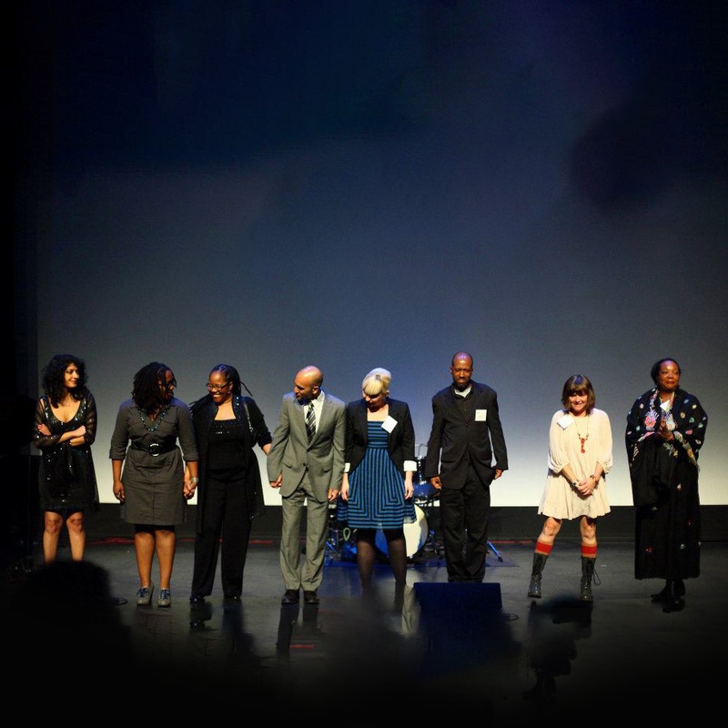2011 3Arts Awardees on stage at the Museum of Contemporary Art