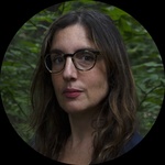 White woman with brown hair and brown eyes