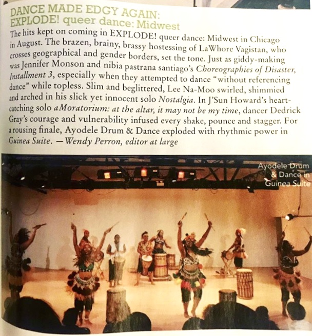 Dance Made Edgy Again, magazine spread